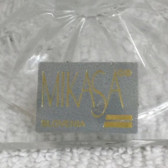 Vintage Mikasa Pair Crystal Clear Candlesticks Candle Holder 3.25" Slovenia - Picture 4 of 7